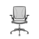 Pinstripe Mesh Gray World Task Chair, Adjustable Arms, Gray Frame,Gray,hi-res